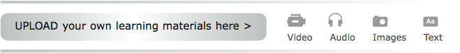 Upload your own learning materials here